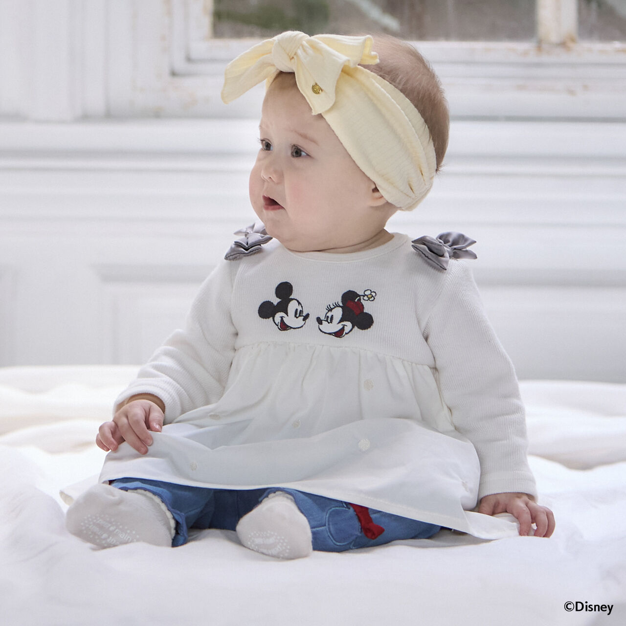 [Disney][Link] Docking OP Romper,Ivory, large image number 0