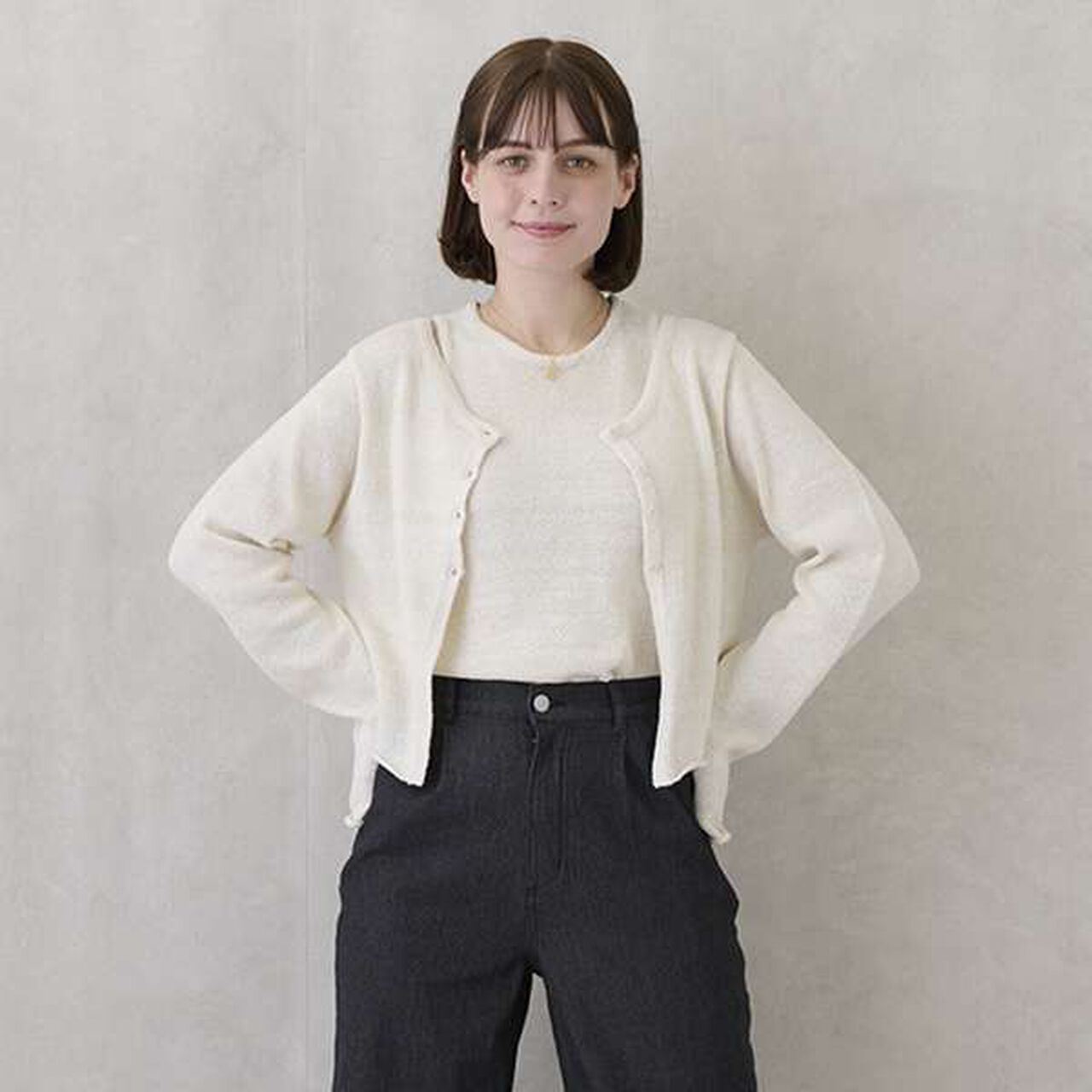 [Link] Knit Ensemble,Cream, large image number 14