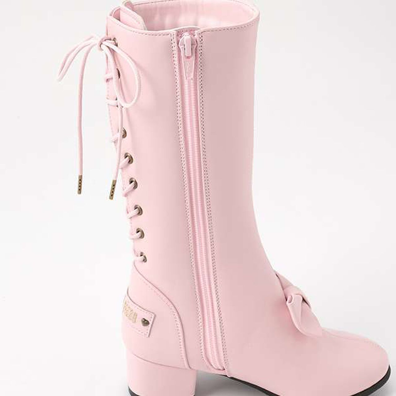 Lace-Up Back Long Boots,Black, large image number 11