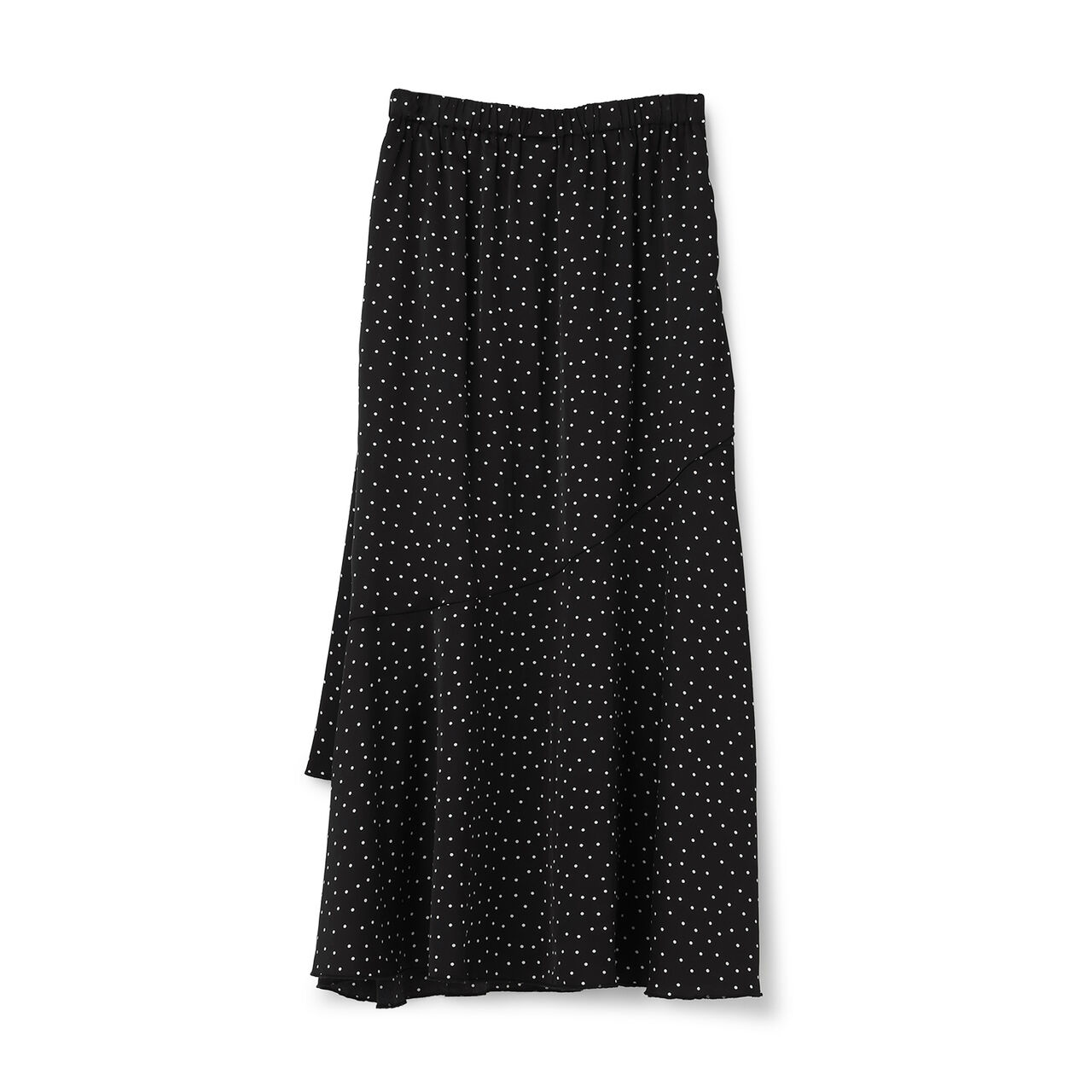 Satin Skirt,Black, large image number 5