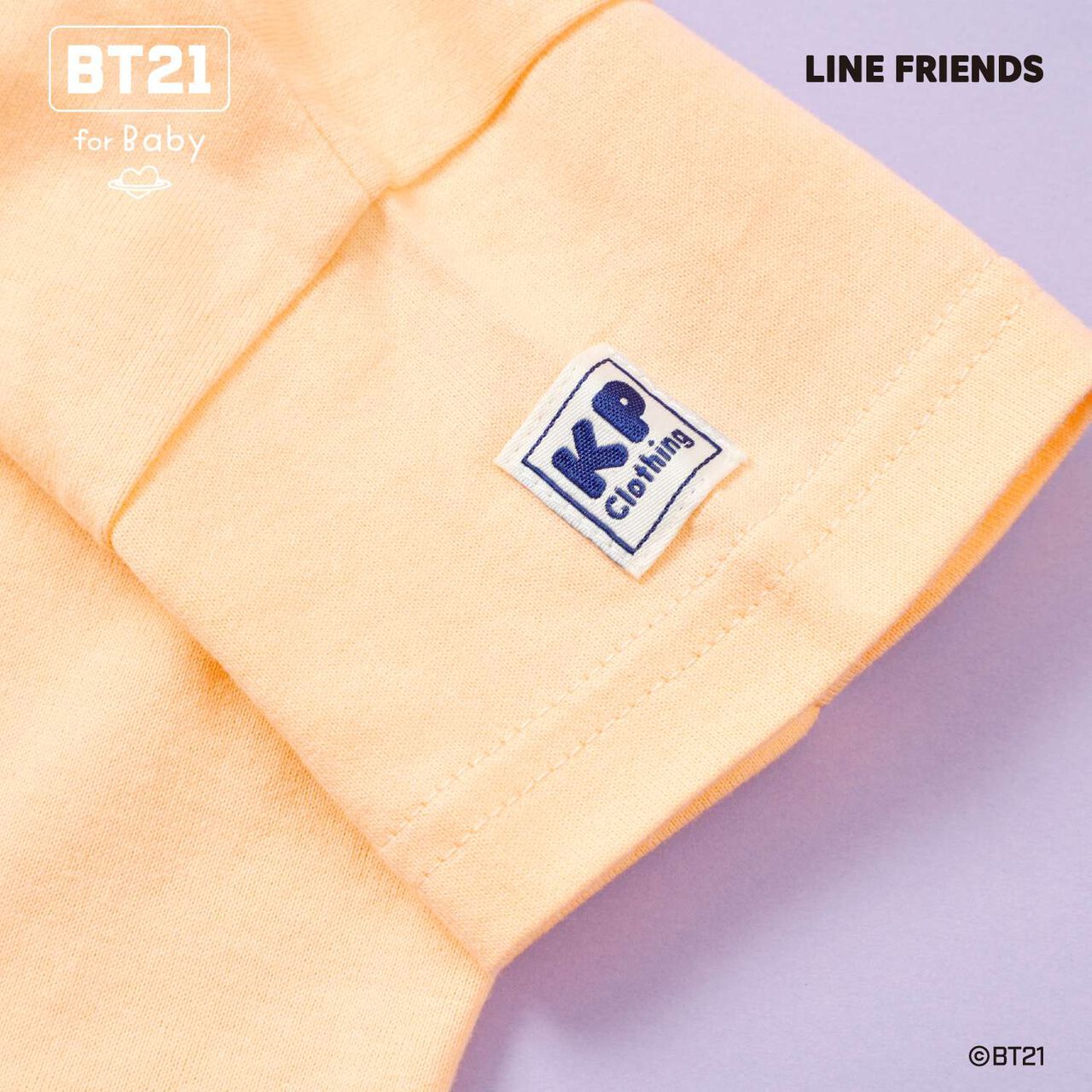 [BT21] Appliqu&eacute; Short Sleeve T-Shirt,Blue, large image number 8