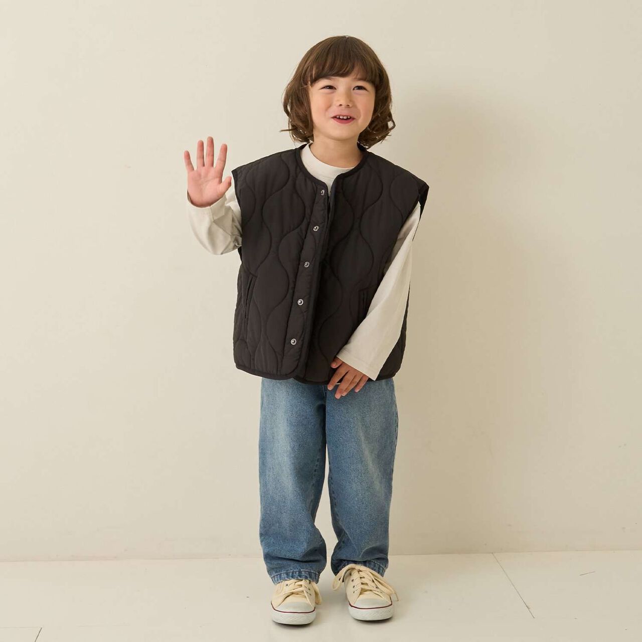 [Mix and Match Series] Quilted Vest,Ivory, large image number 33