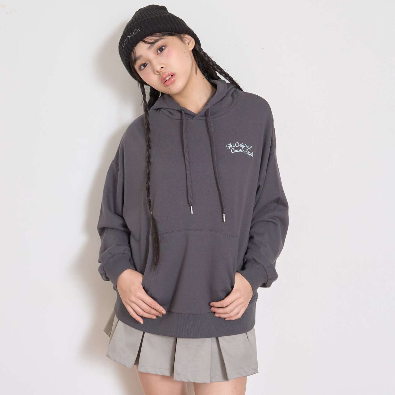 Back Sagara Loose Parka,Smoke white, large image number 17