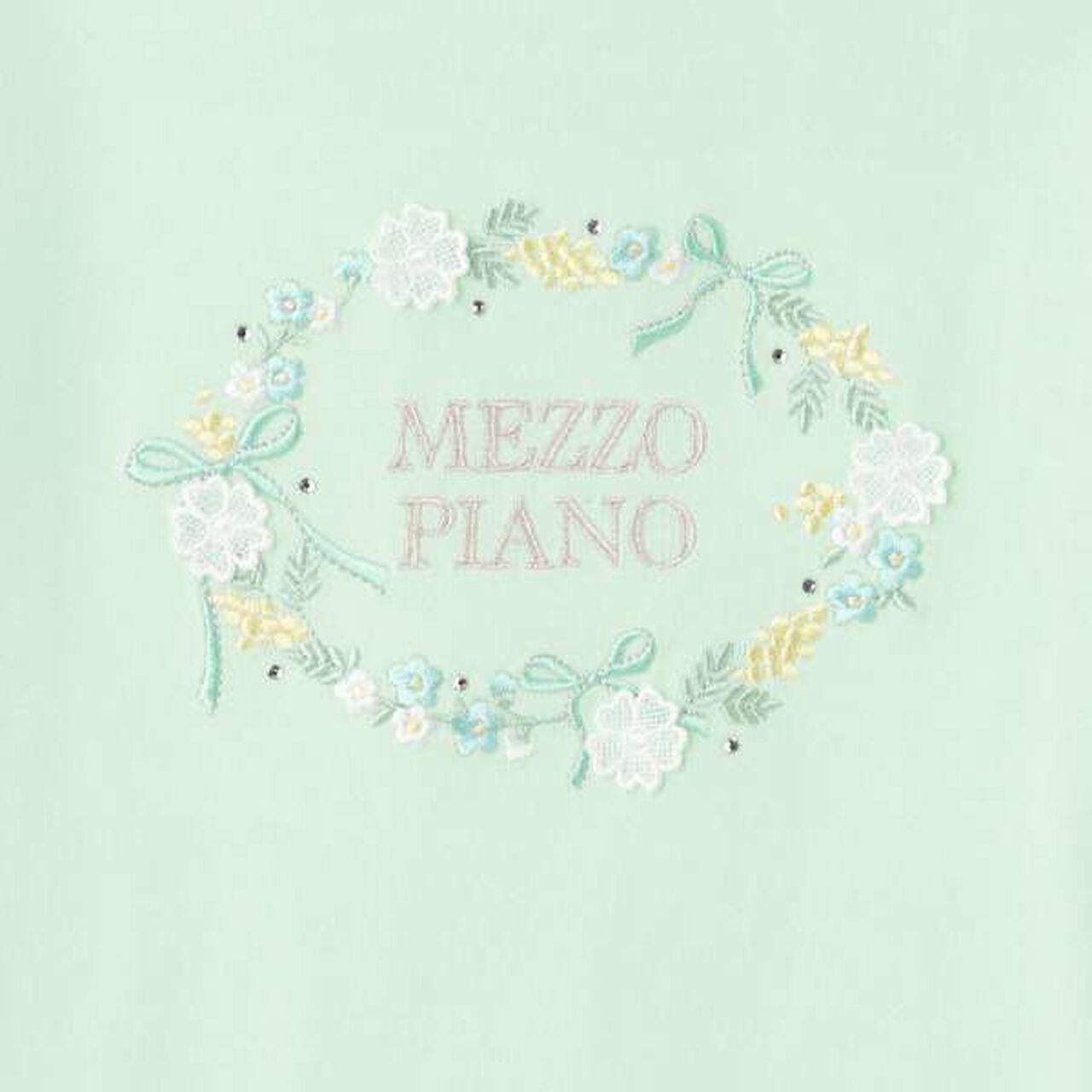 Flower Wreath 7/8 Sleeve T-Shirt,Off white, large image number 3