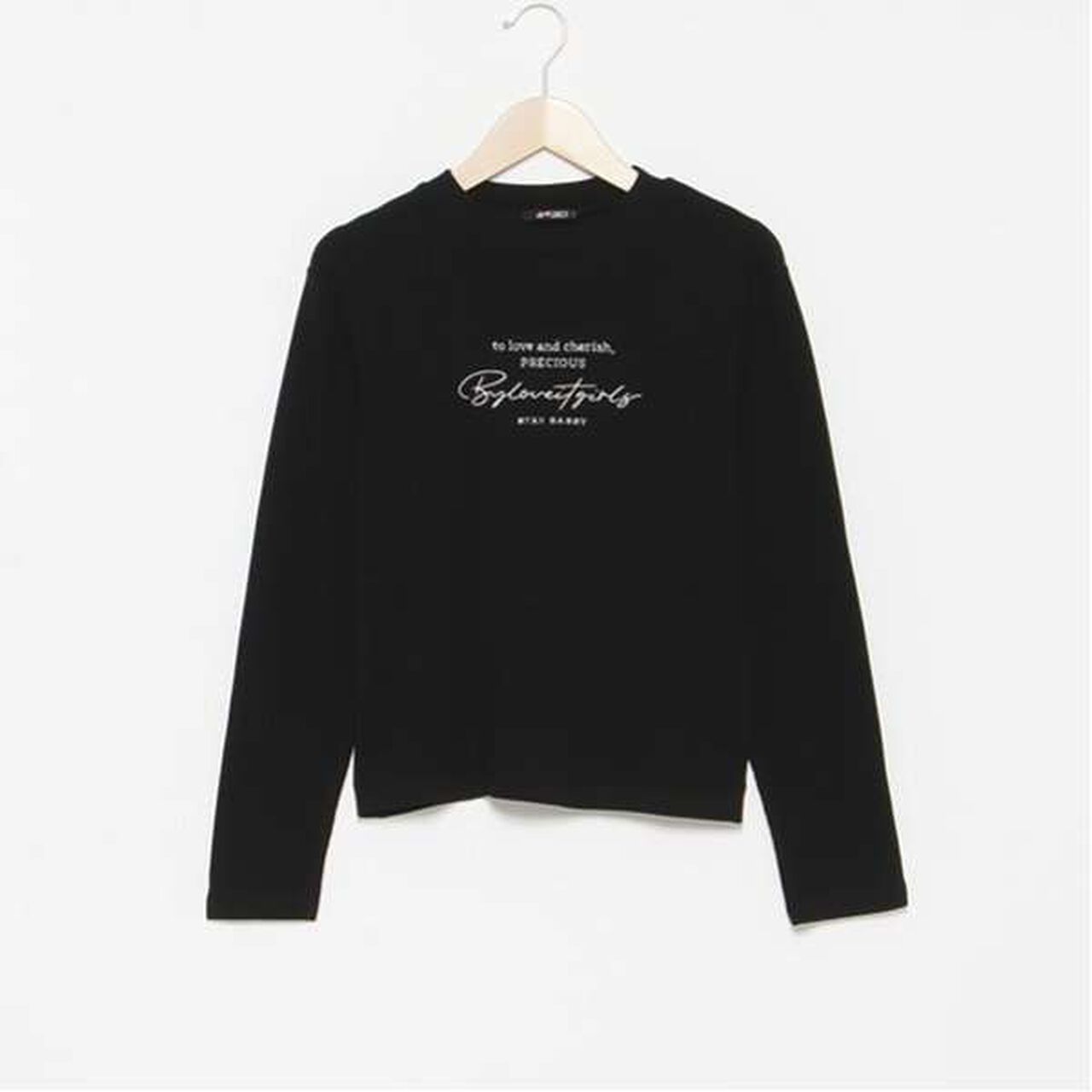 Micro-Fleece Long Sleeve T-Shirt,Black, large image number 0