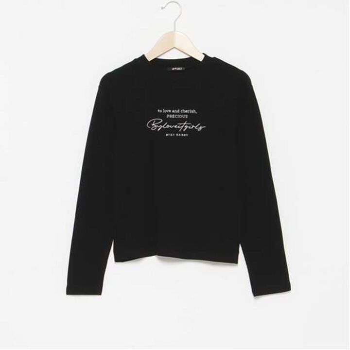 Micro-Fleece Long Sleeve T-Shirt,Black, medium image number 0