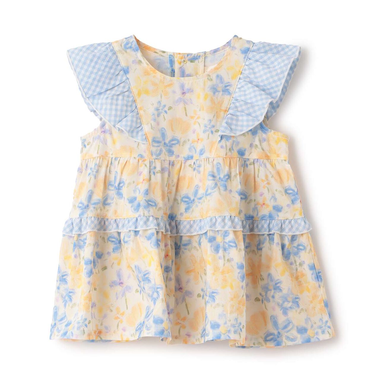 Milky Blossom Tunic,Blue, large image number 0