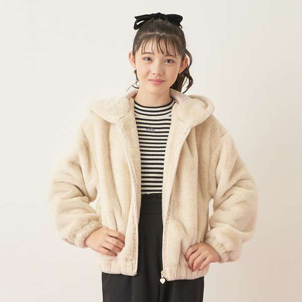 Faux Fur Jacket,Light beige, large image number 7