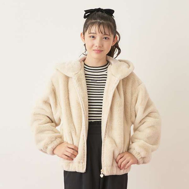 Faux Fur Jacket,Light beige, medium image number 7