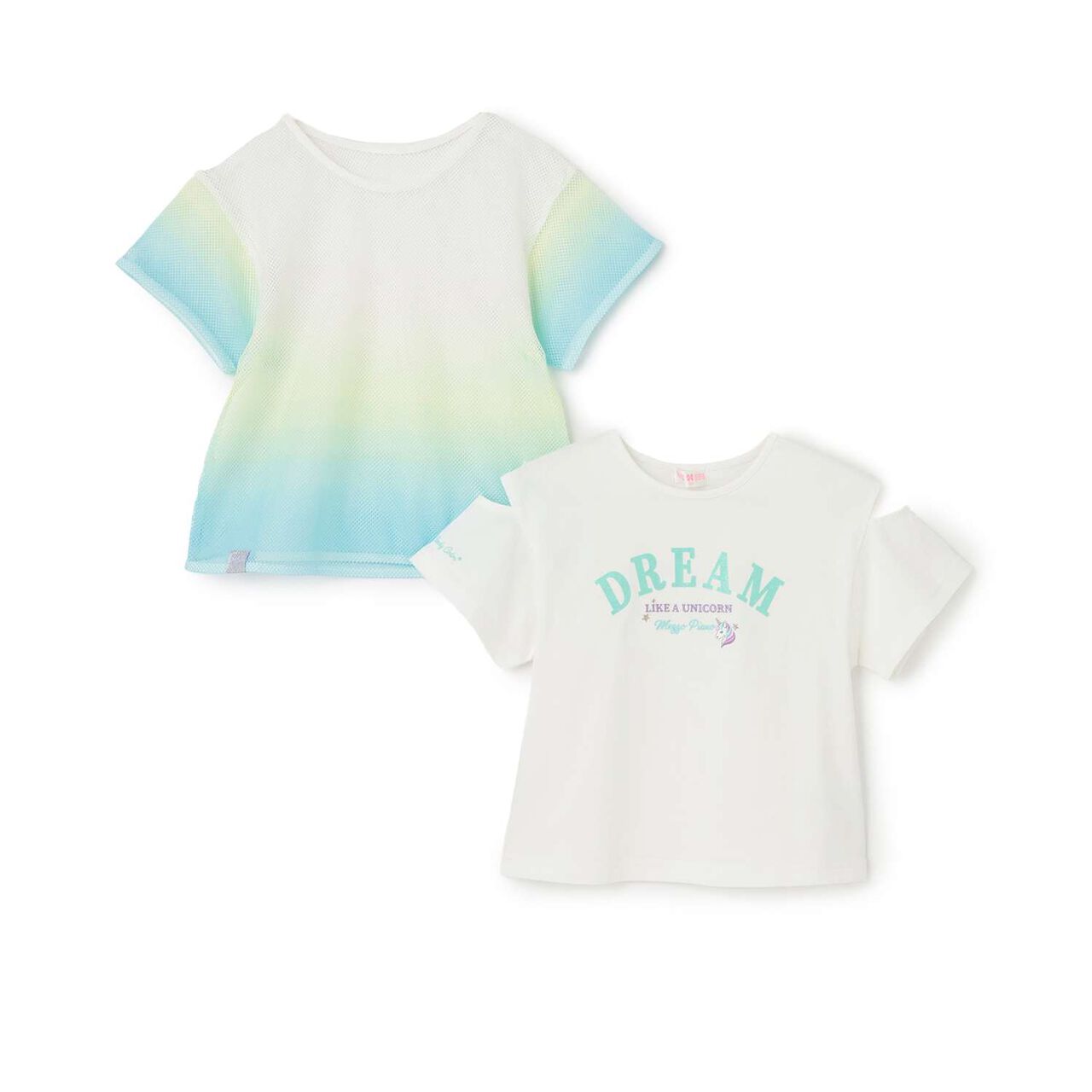 [Restocked] Gradient Mesh Layered T-Shirt,Lavender, large image number 2