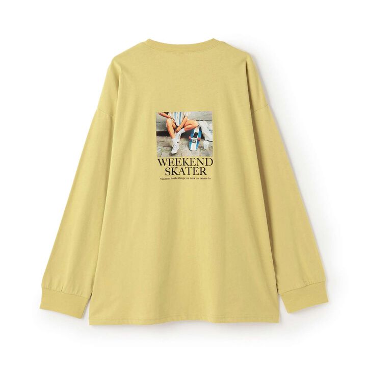 [Matching with Dad Outfit] Link Assortment Transfer Wide Long Sleeve T-Shirt,Blue, medium image number 19