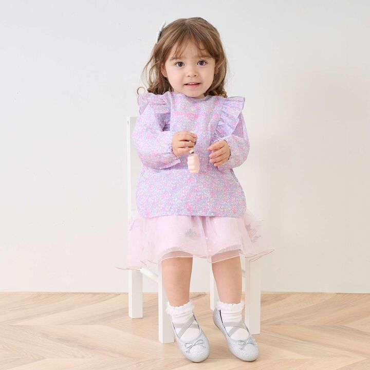 Little Flower Pattern Dining Smock,Pink, medium image number 10