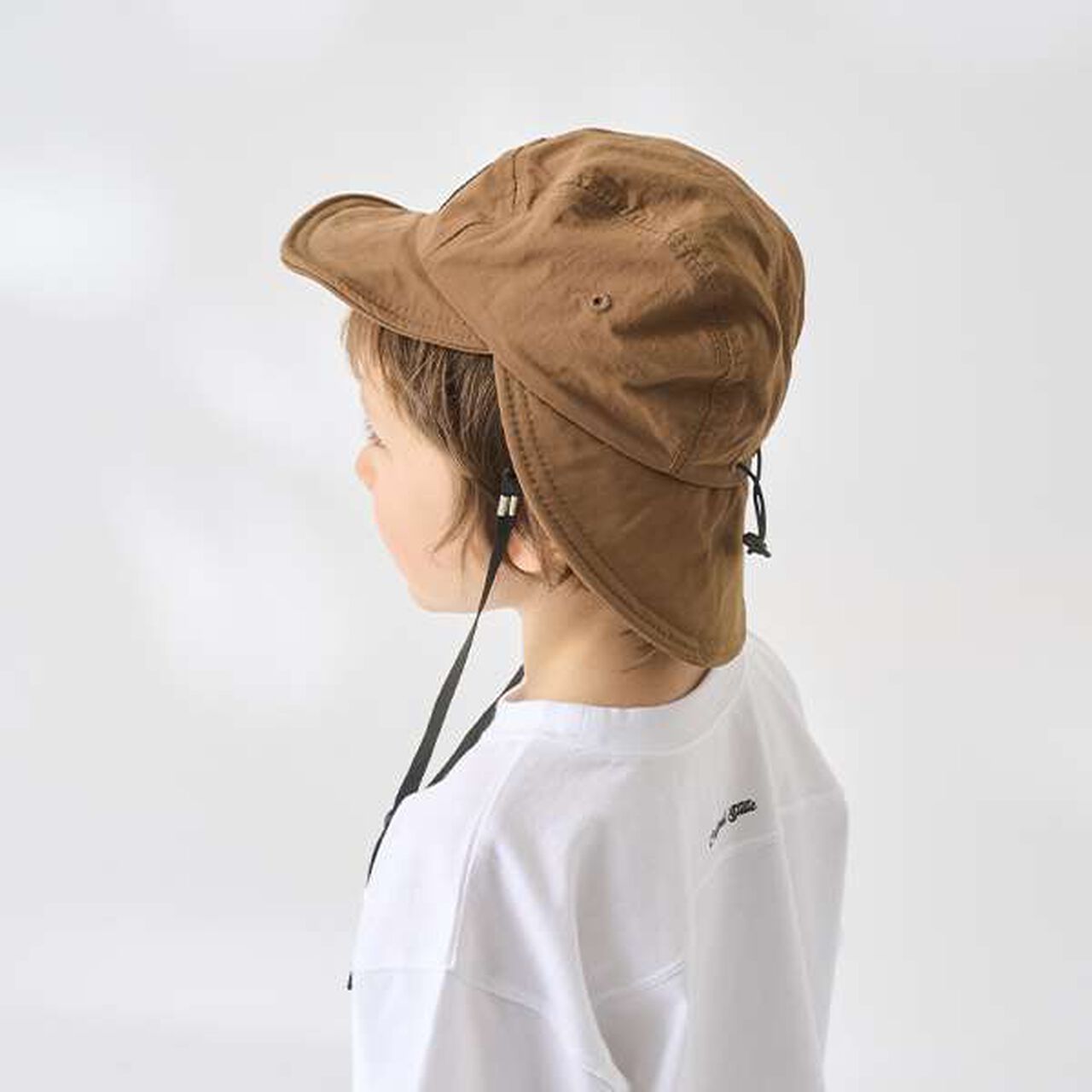 Cap with Sunshade,Beige, large image number 16