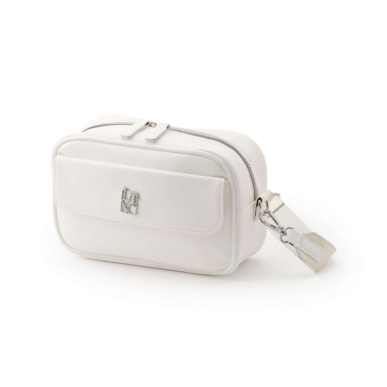 [LTXC] Jacquard Tape Flap Shoulder Bag,Ivory, large image number 0