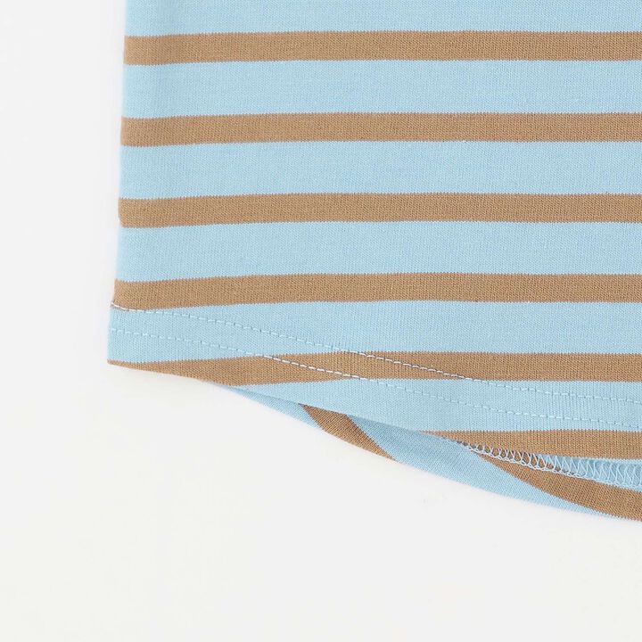 Anti-Stain Stripe Long-Sleeve T-Shirt,Yellow, medium image number 6