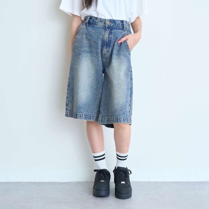[LTXC] Half-Length Denim Pants,Gray, medium image number 6