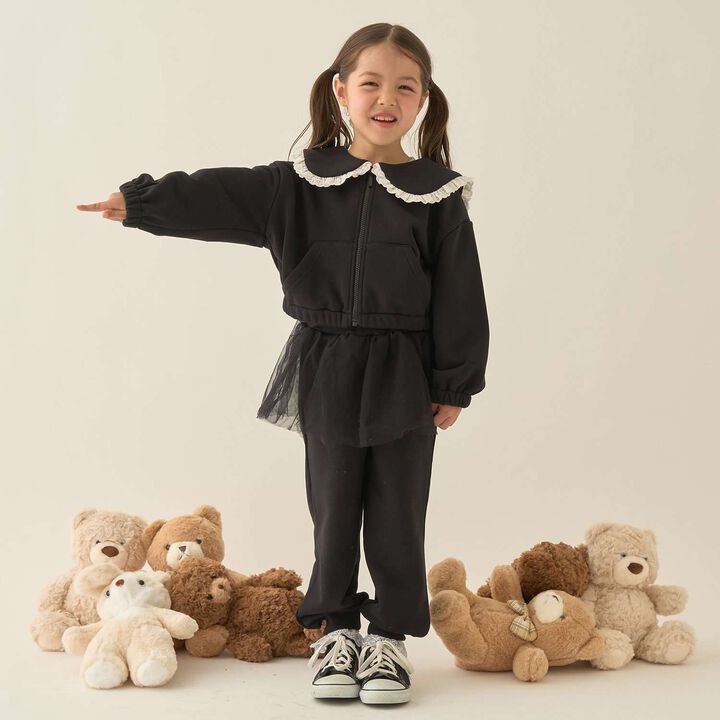 [Lycee Mine Ballet Series] Coordinatable Setup Sailor Collar Full-Zip Sweatshirt,Light blue, medium image number 32