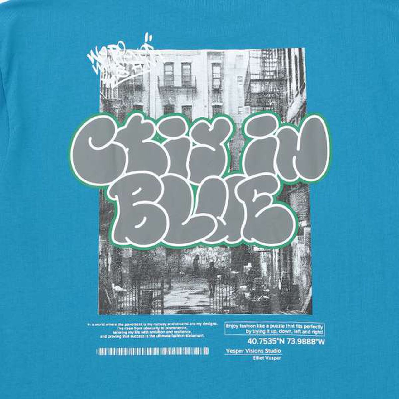 Photography Logo Foam Print Big Short Sleeve T-Shirt,Black, large image number 10