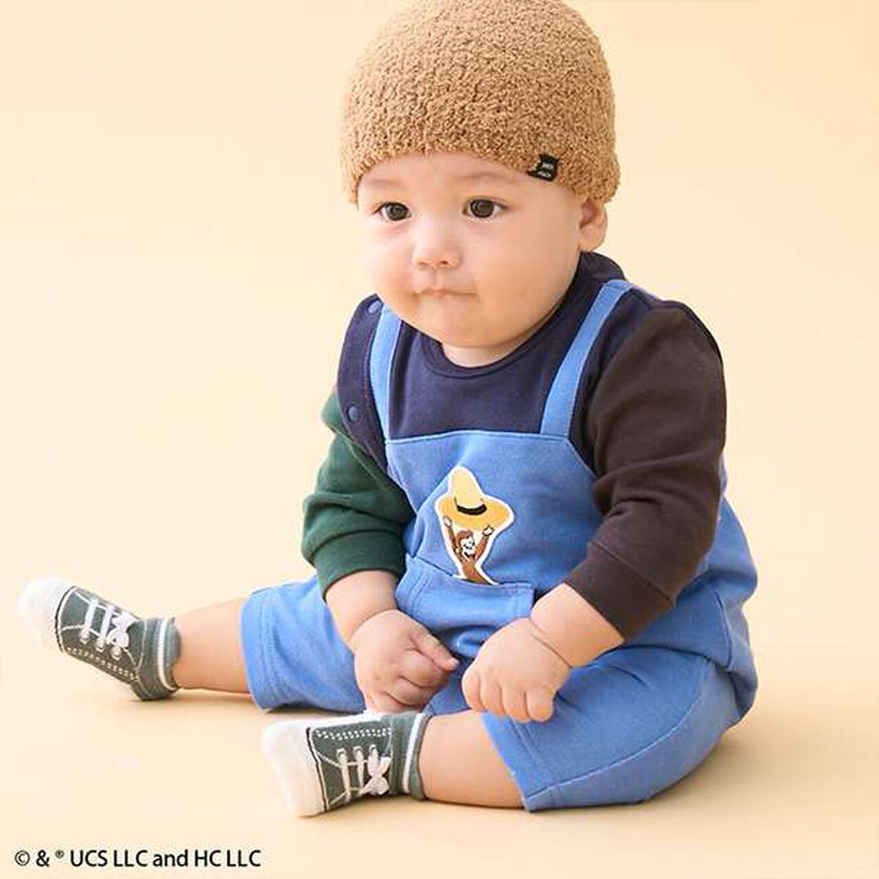 Curious George Overalls,Yellow, large image number 12