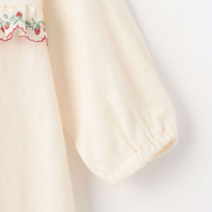 Wild Strawberry Embroidery 2 WAY All-in-One [Organic] [Made in Japan],Pearl white, medium image number 4