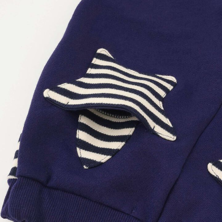 Stripe Star Pocket Fleece Pants,Gray, medium image number 5