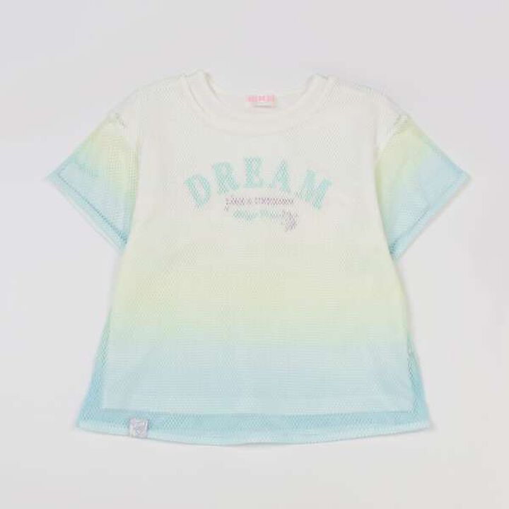 Gradient Mesh Layered T-Shirt,Mint, medium image number 9