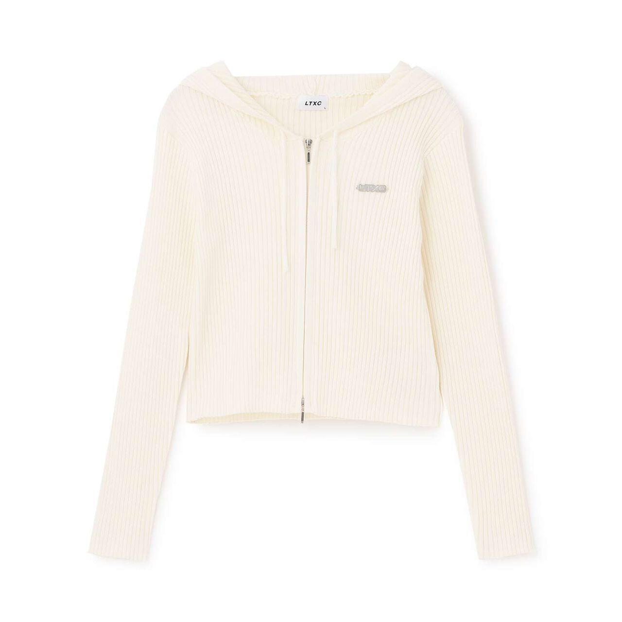 [LTXC] [Arael] Rib Zip Hoodie,Off white, large image number 9