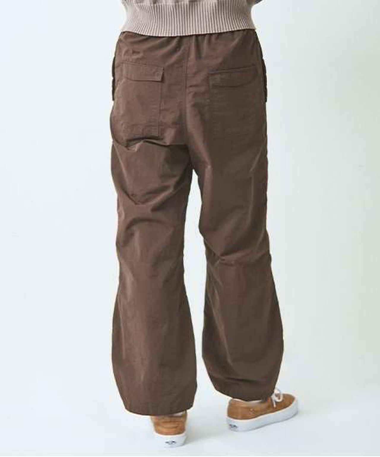 Shirred Wide Pants,Navy, large image number 17