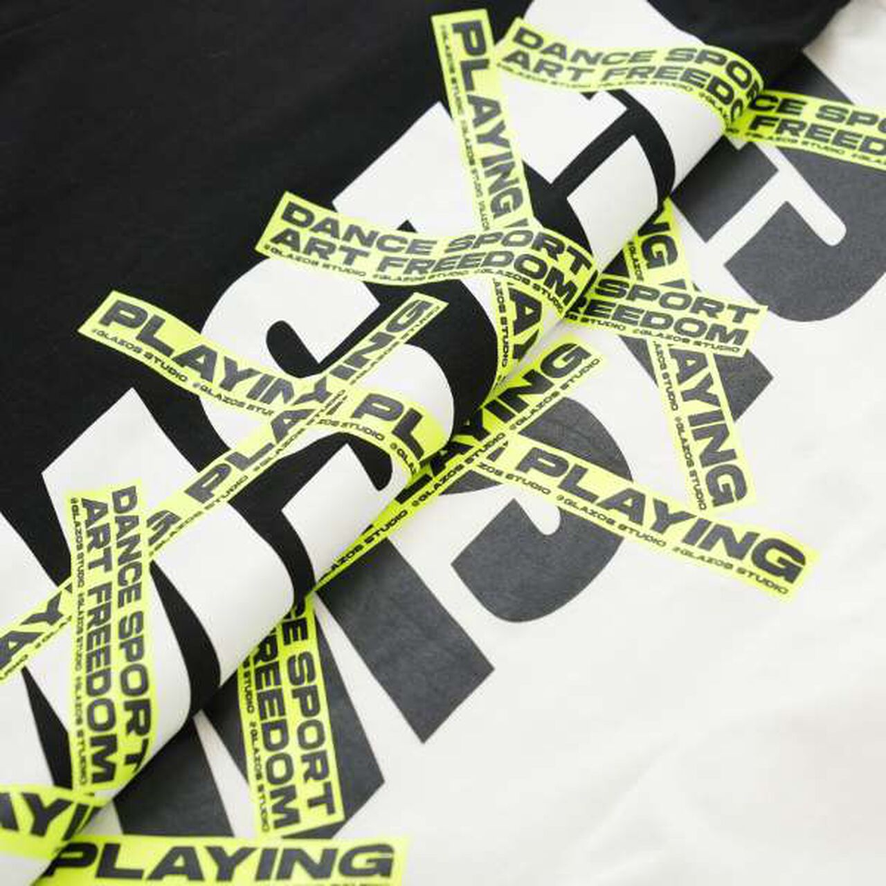 [GLSW.] Logo Reflective Print Long-Sleeve T-Shirt,White, large image number 6