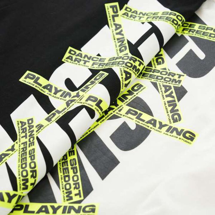 [GLSW.] Logo Reflective Print Long-Sleeve T-Shirt,White, medium image number 6