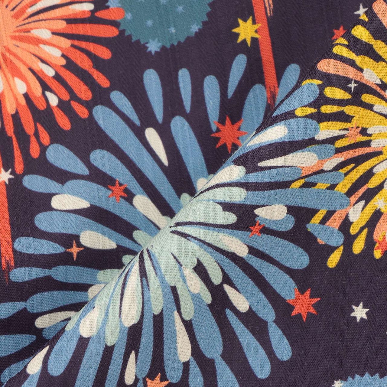 Yukata Set with Fireworks Pattern,Pearl white, large image number 19