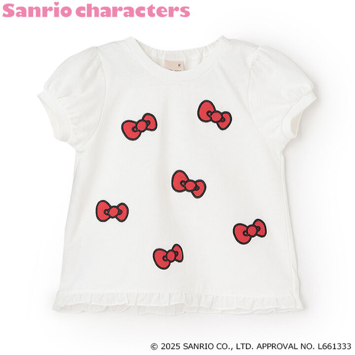 [Sanrio Characters] Ribbon Appliqué T-Shirt,Navy, medium image number 7