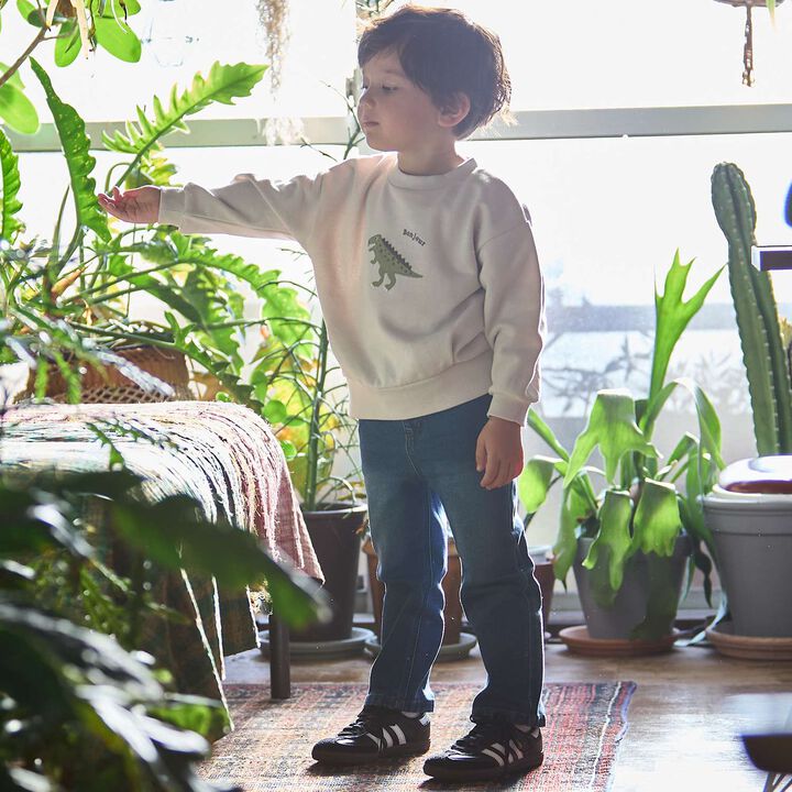 Wool Lined Denim Pants,Blue, medium image number 1