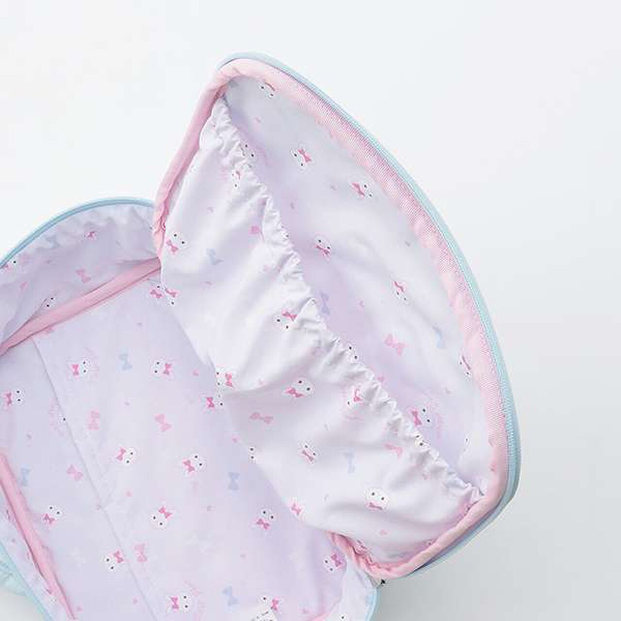 Rabbit Appliqué Diaper Pouch with Shoulder Strap,Light pink, large image number 8