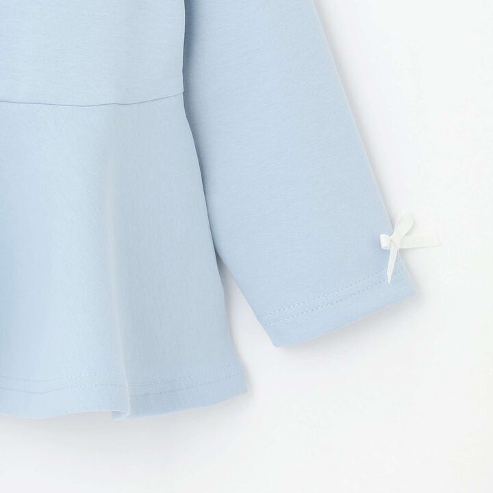 [School-Ready] Puff Sweat Peplum Full Zip-Up,Ivory, medium image number 6