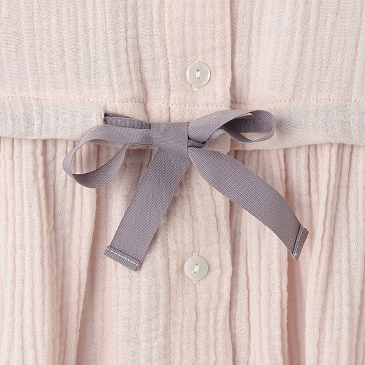 [Link] Double Gauze Cut Pajamas,Pearl white, large image number 10