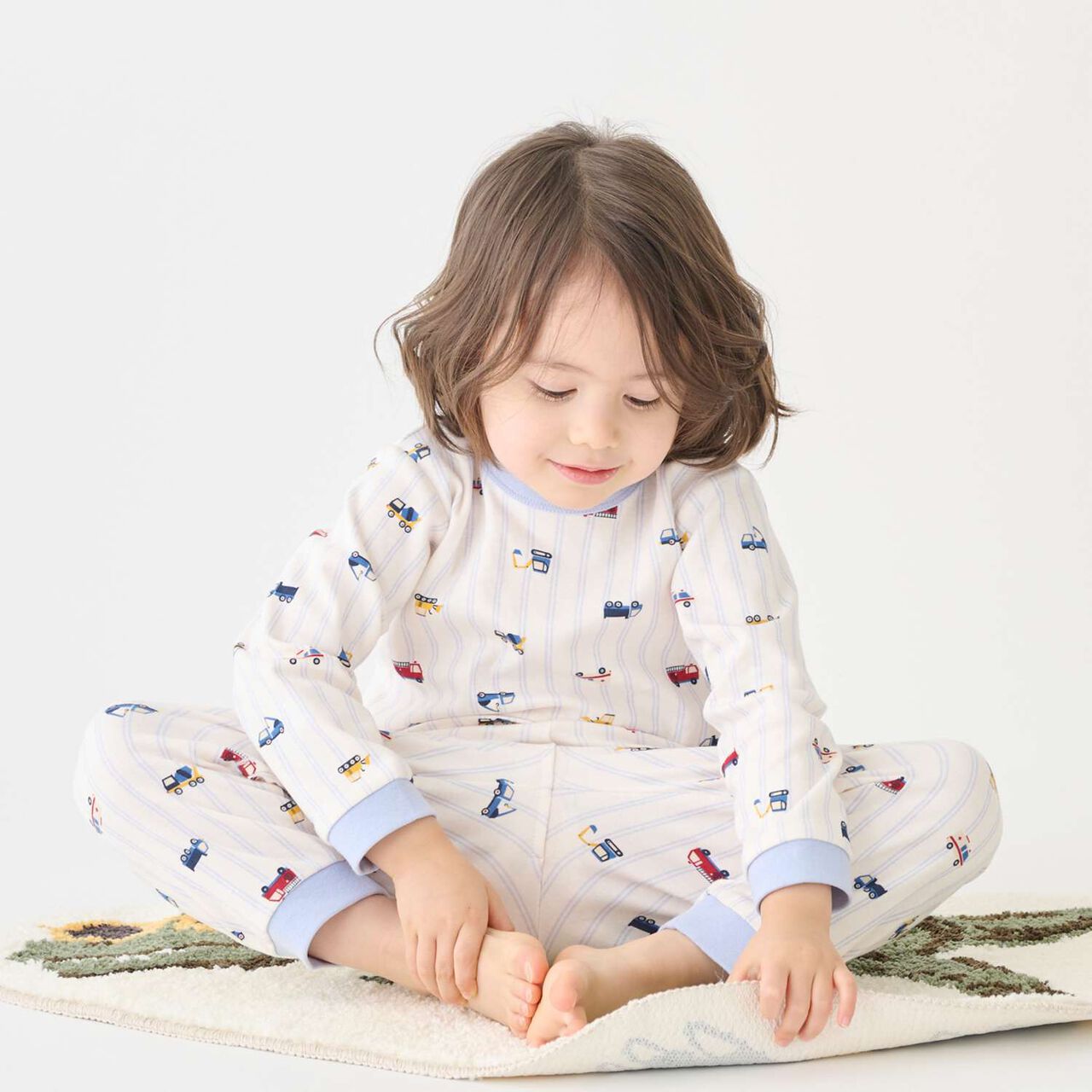 Boys Long-Sleeve Pajamas,Ivory, large image number 2