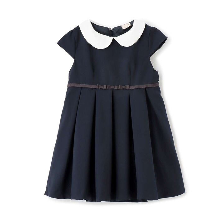 Collared Tuck One-Piece Dress,Multi color, medium image number 7