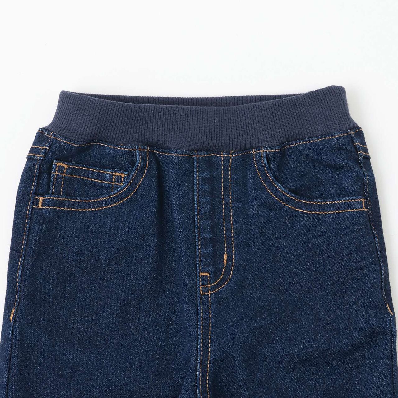 Wool Lined Denim Pants,Blue, large image number 5