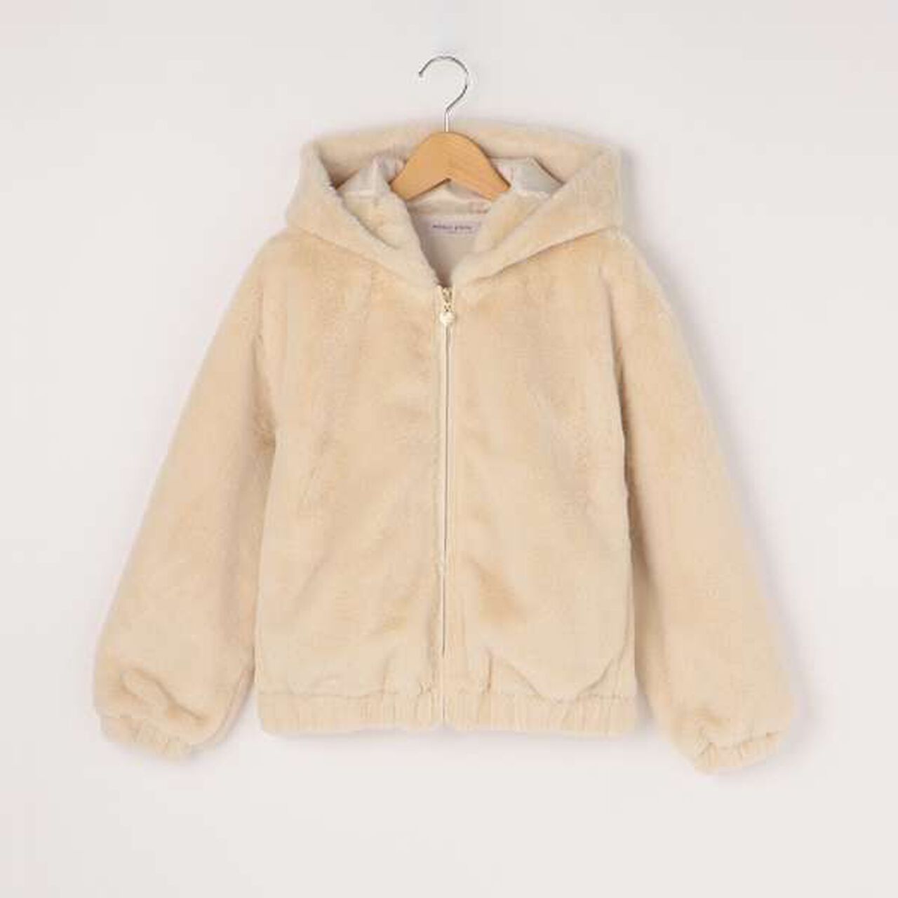 Faux Fur Jacket,Light beige, large image number 0