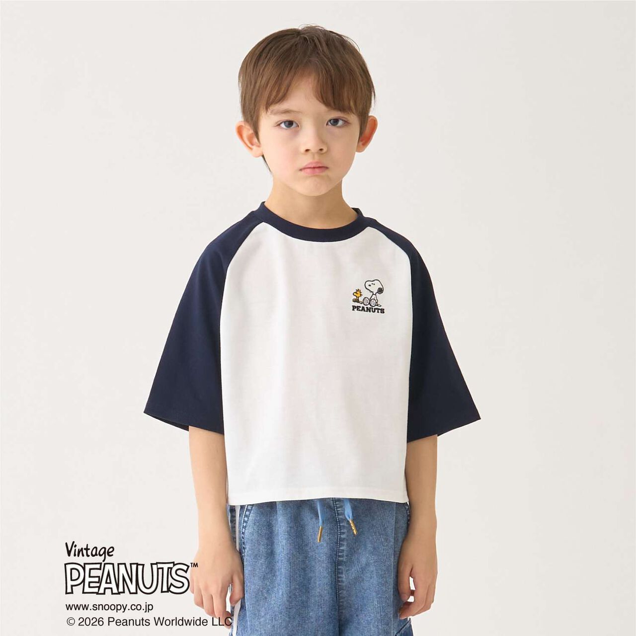 [SNOOPY] Raglan T-Shirt,Navy, large image number 7