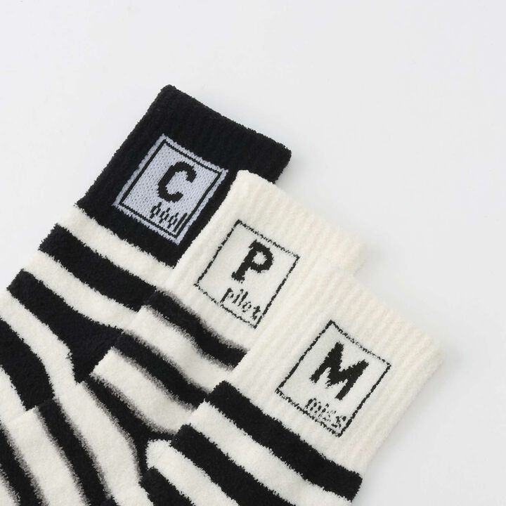 195 Stripe Pattern Assorted Socks,Gray, medium image number 3