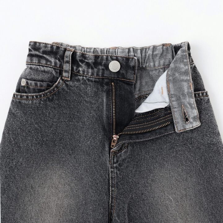 [LOVE DENIM] Loose Straight Pants,Black, medium image number 6