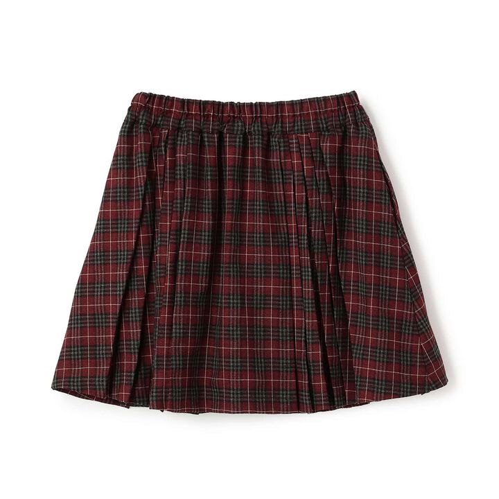 Button Pleated Skirt-Pants,Gray, medium image number 1