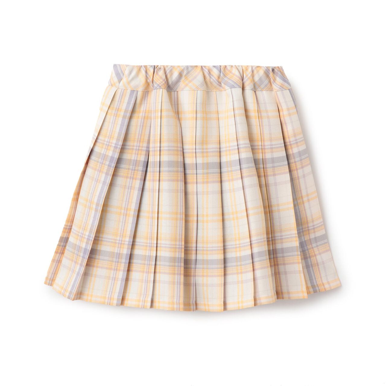 [Pompompurin] Pouch Check Pleated Skirt-Pants,Yellow, large image number 1
