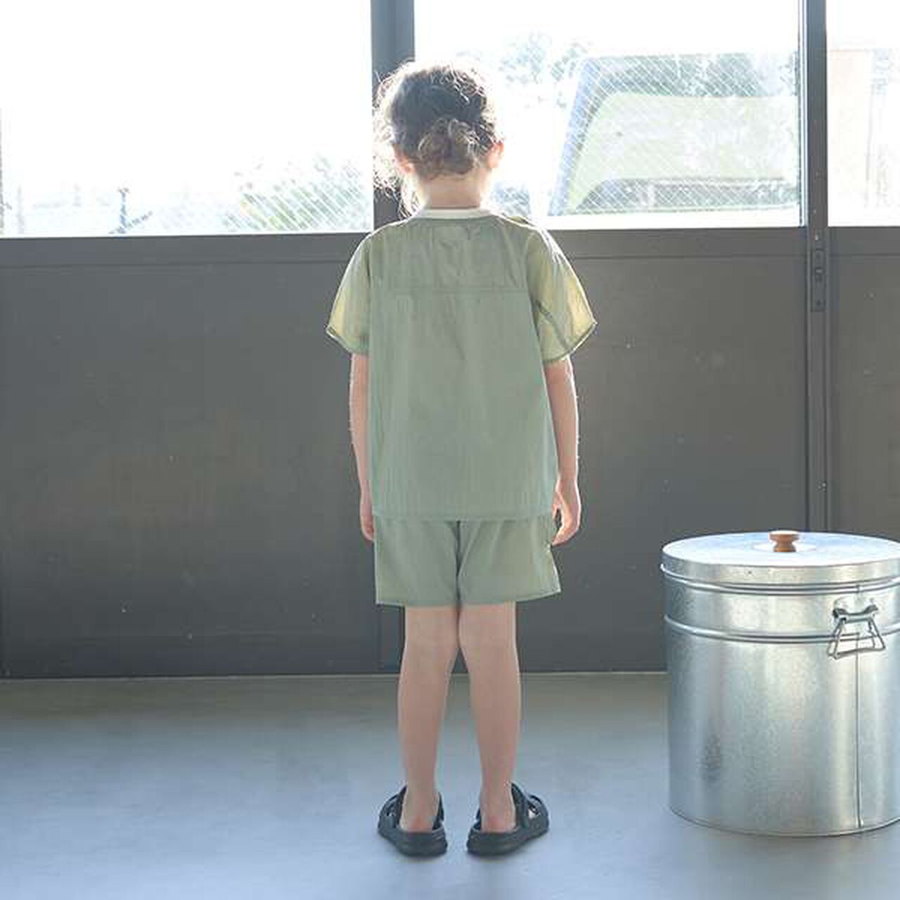 Easy Wide Nylon T-Shirt,Light khaki, large image number 6