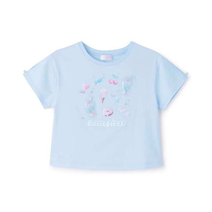 Churu-Kawa Stickers Short Sleeve T-Shirt [Cool Touch],, medium