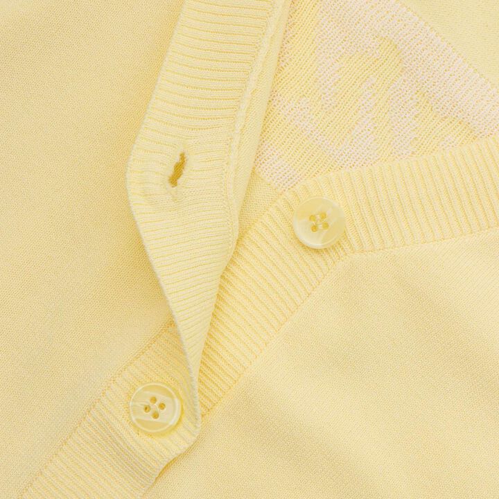 [UV/Washable] Back Logo Cardigan,Yellow, medium image number 15