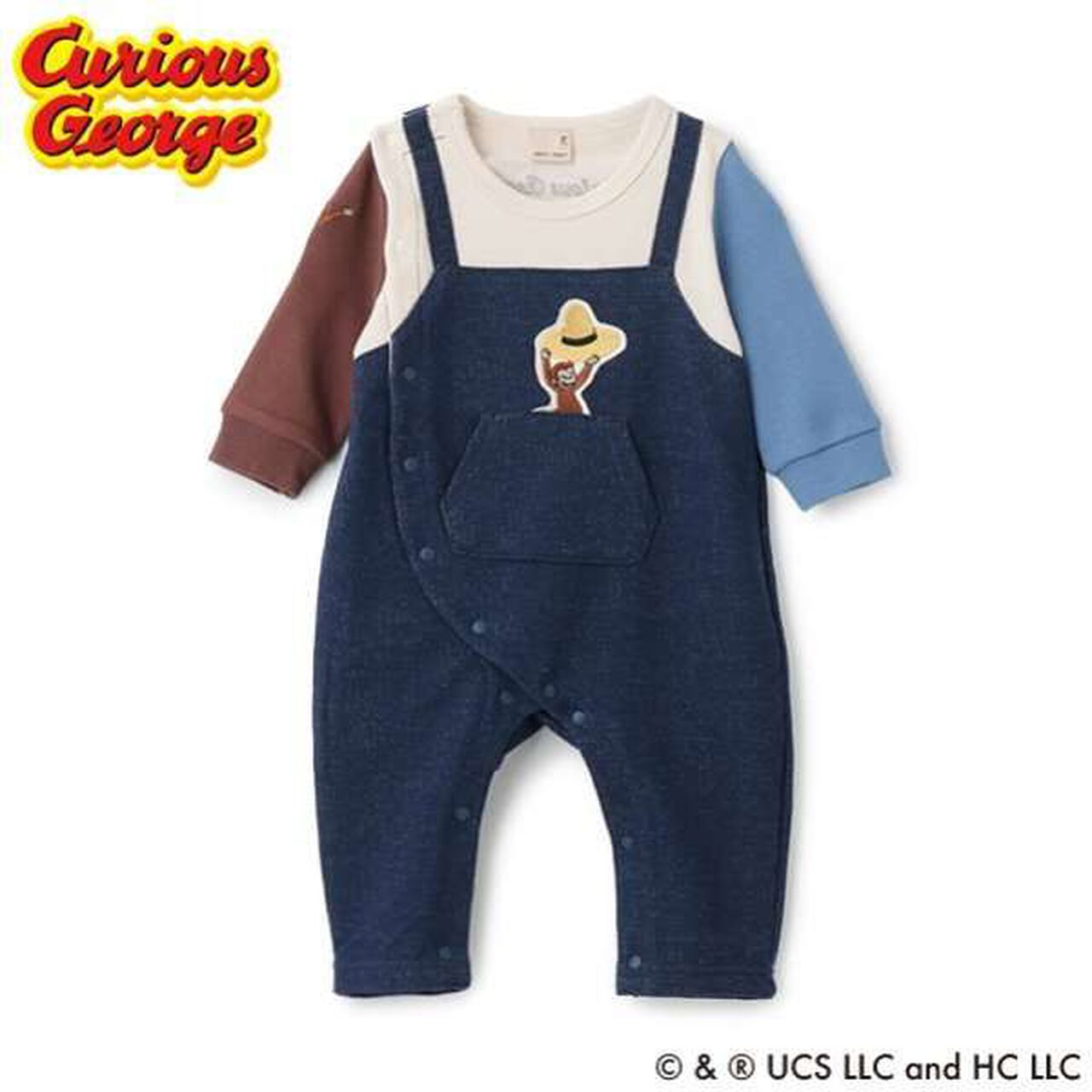 Curious George Overalls,Yellow, large image number 20