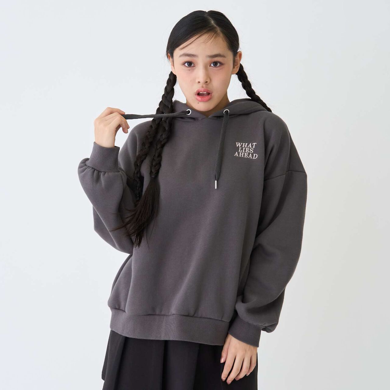 100% Cotton Wool Lined Photo Loose Parka,Charcoal gray, large image number 0